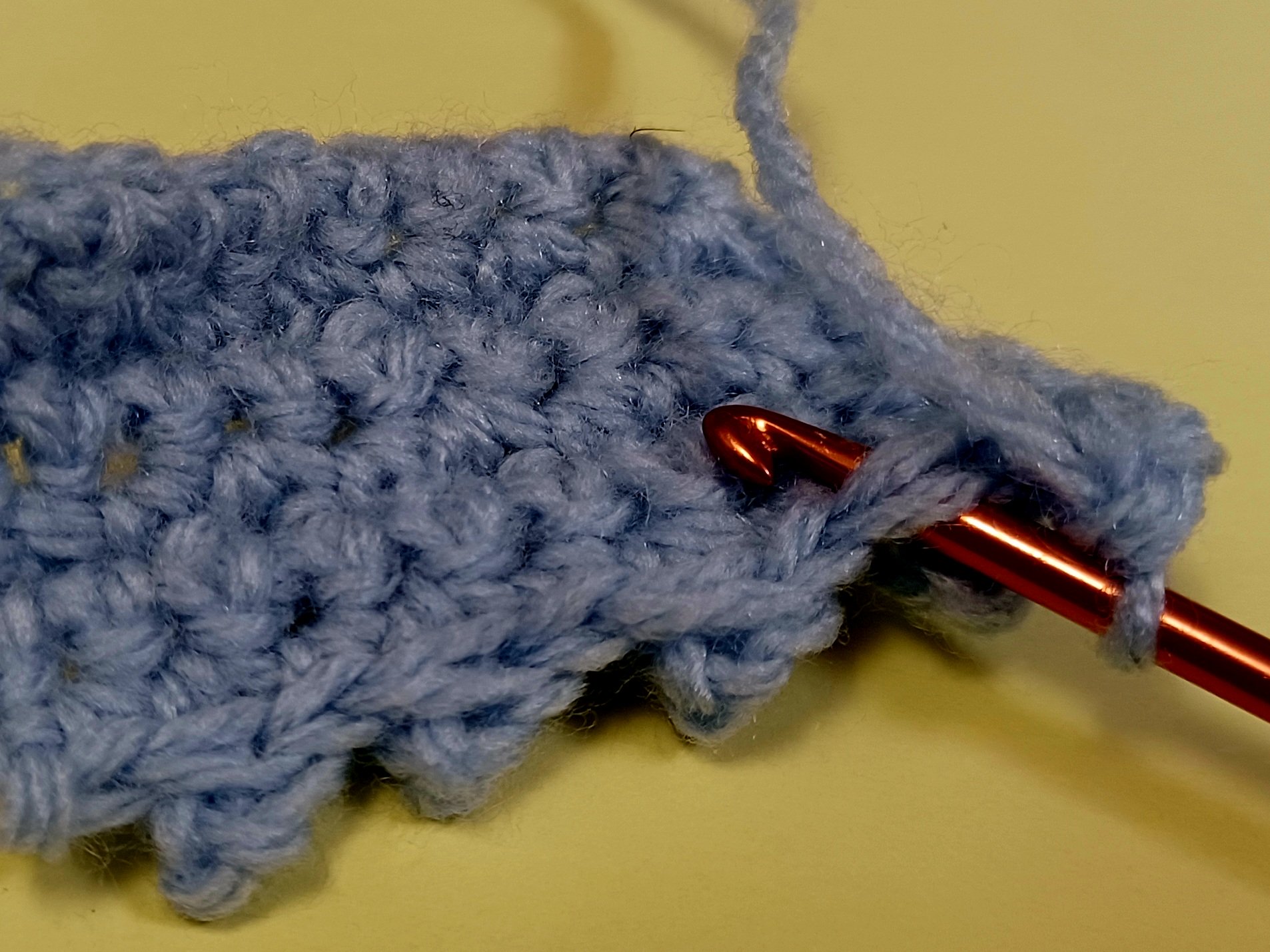 Making a crochet soap saver